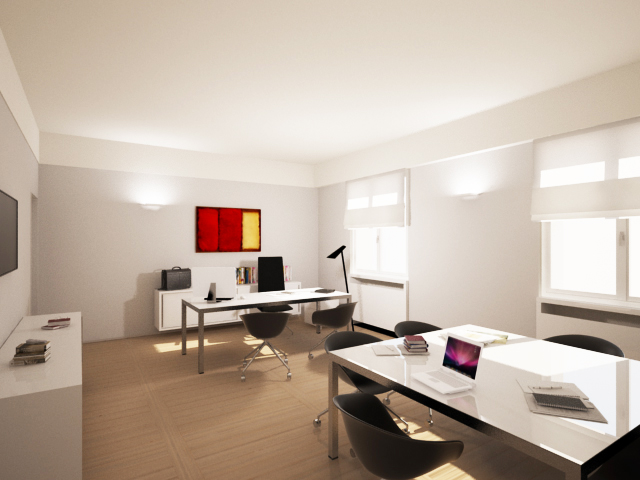 parquet chiaro scrivania semplice